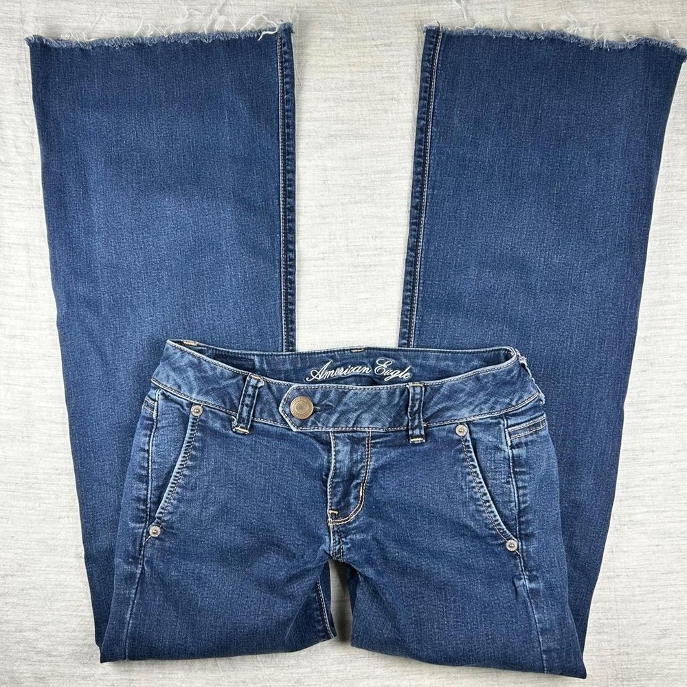 American Eagle y2k super low rise Trouser flare jeans